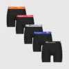 5-pakning med stretch-boxershorts i bomull