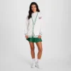 Country Club-cardigan, brodert blomstermønster med «C»-logo