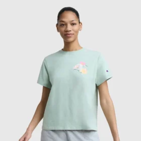 Floral Mesh «C» Graphic T-skjorte, C Logo