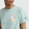 Floral Mesh «C» Graphic T-skjorte, C Logo