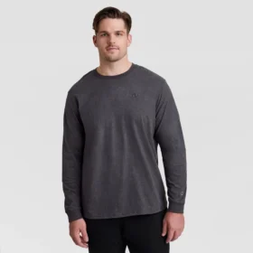 Klassisk langermet T-skjorte, brodert C Logo – Big & Tall