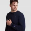 Klassisk langermet T-skjorte, brodert C Logo – Big & Tall