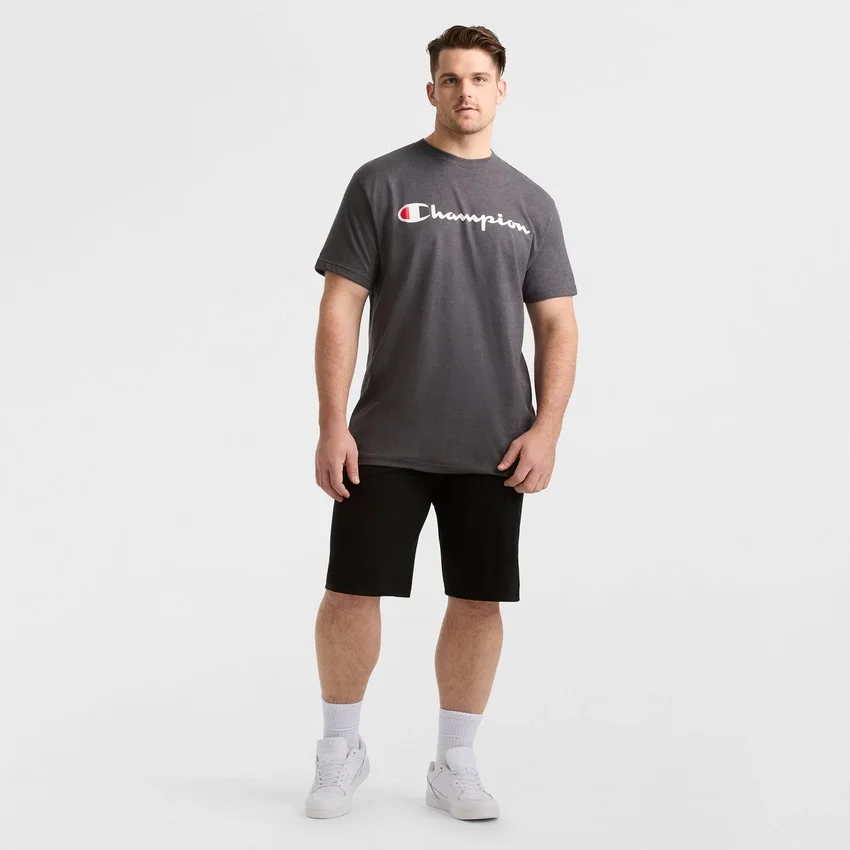 Klassisk T-skjorte med grafikk, Script Logo – Big & Tall