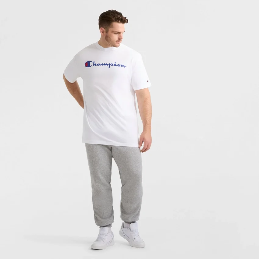 Klassisk T-skjorte med grafikk, Script Logo – Big & Tall