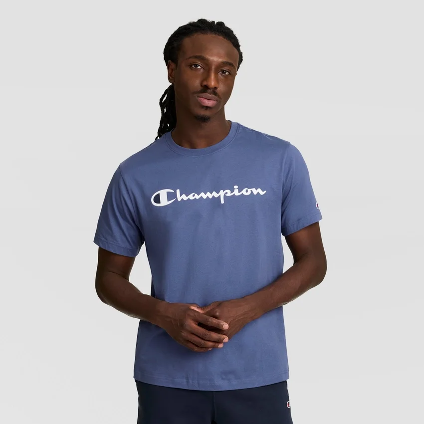 Klassisk T-skjorte med grafisk trykk, Script Logo