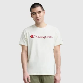 Klassisk T-skjorte med grafisk trykk, Script Logo