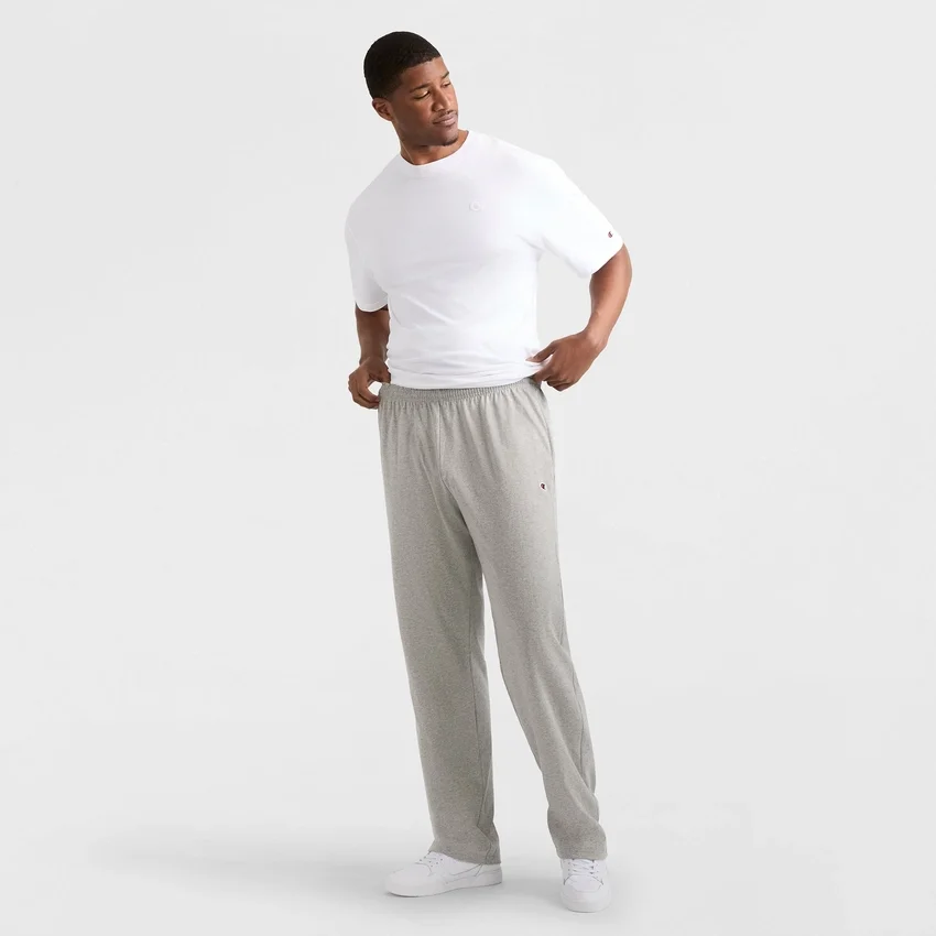 Lette loungebukser, åpen kant, C Logo – Big & Tall
