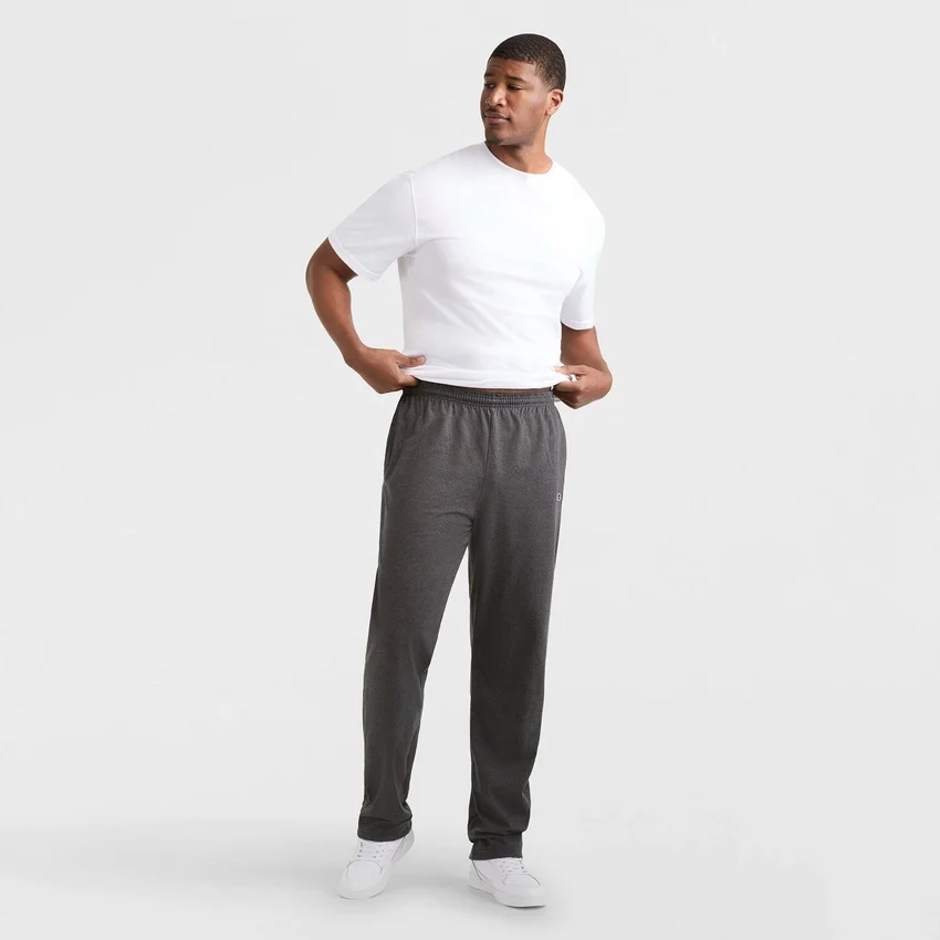 Lette loungebukser, åpen kant, C Logo – Big & Tall