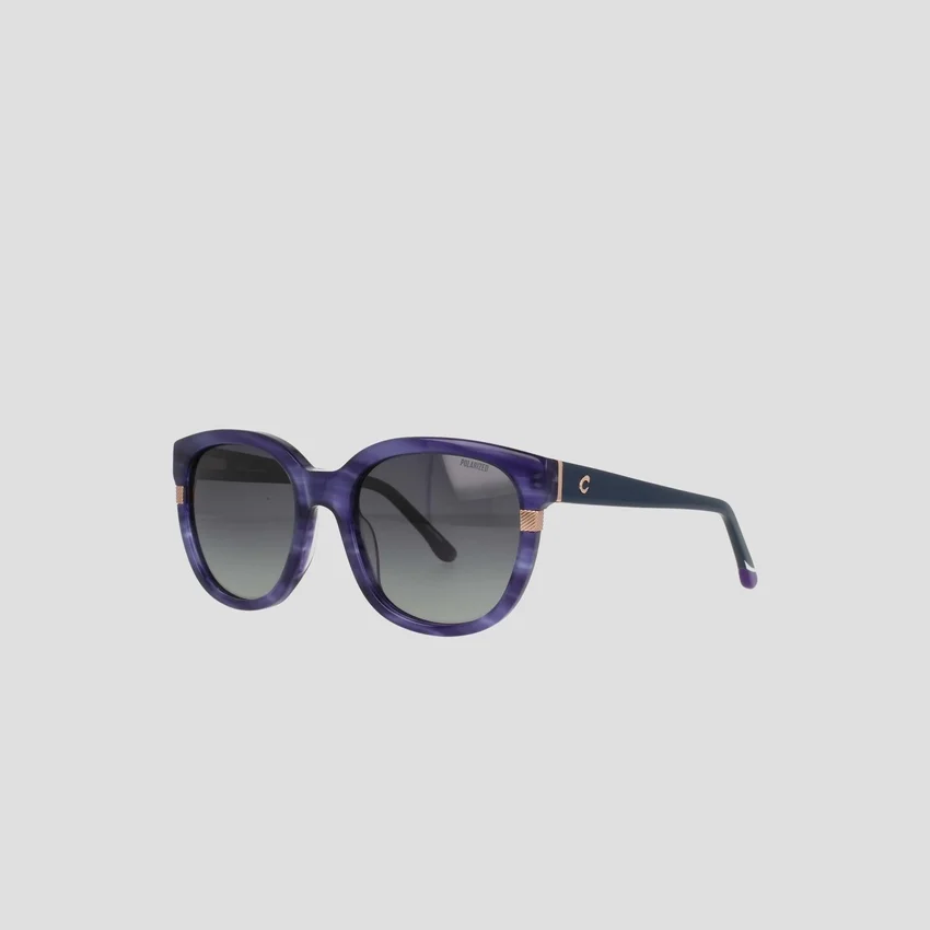 Polarisert, kurvet firkantet damebrille