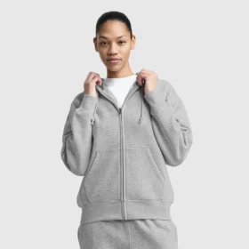 Powerblend Fleece-hettegenser med glidelås, C Logo