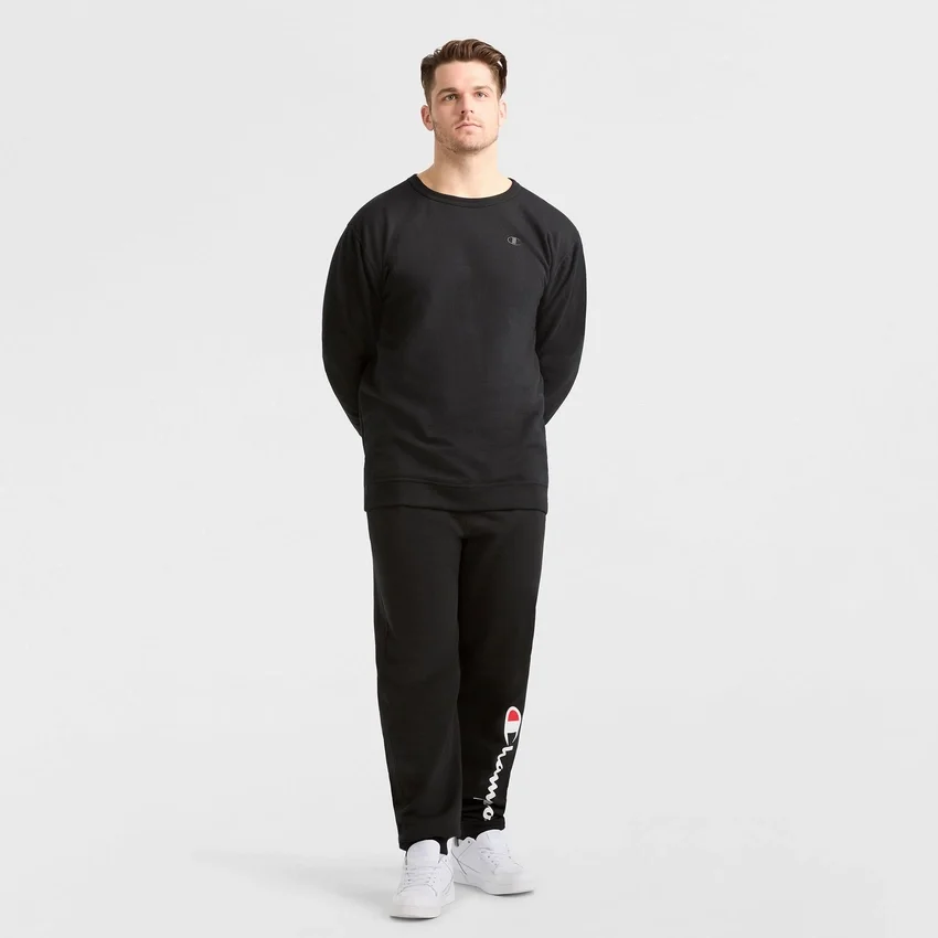 Powerblend-genser med rund hals, C Logo – Big & Tall