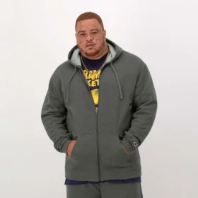 Powerblend-hettegenser med full glidelås, C Logo – Big & Tall