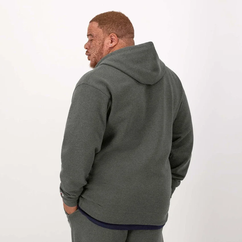 Powerblend-hettegenser med full glidelås, C Logo – Big & Tall