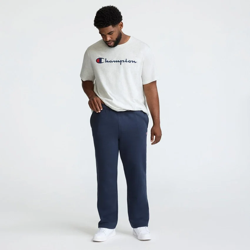 Powerblend-joggebukser, åpen kant, C Logo – Big & Tall