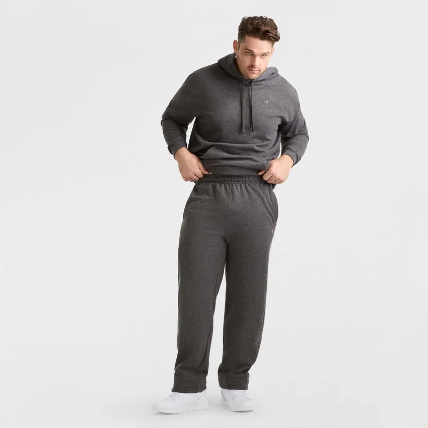 Powerblend-joggebukser, åpen kant, C Logo – Big & Tall