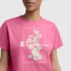T-skjorte med «Painted Bouquet»-grafikk, C Logo